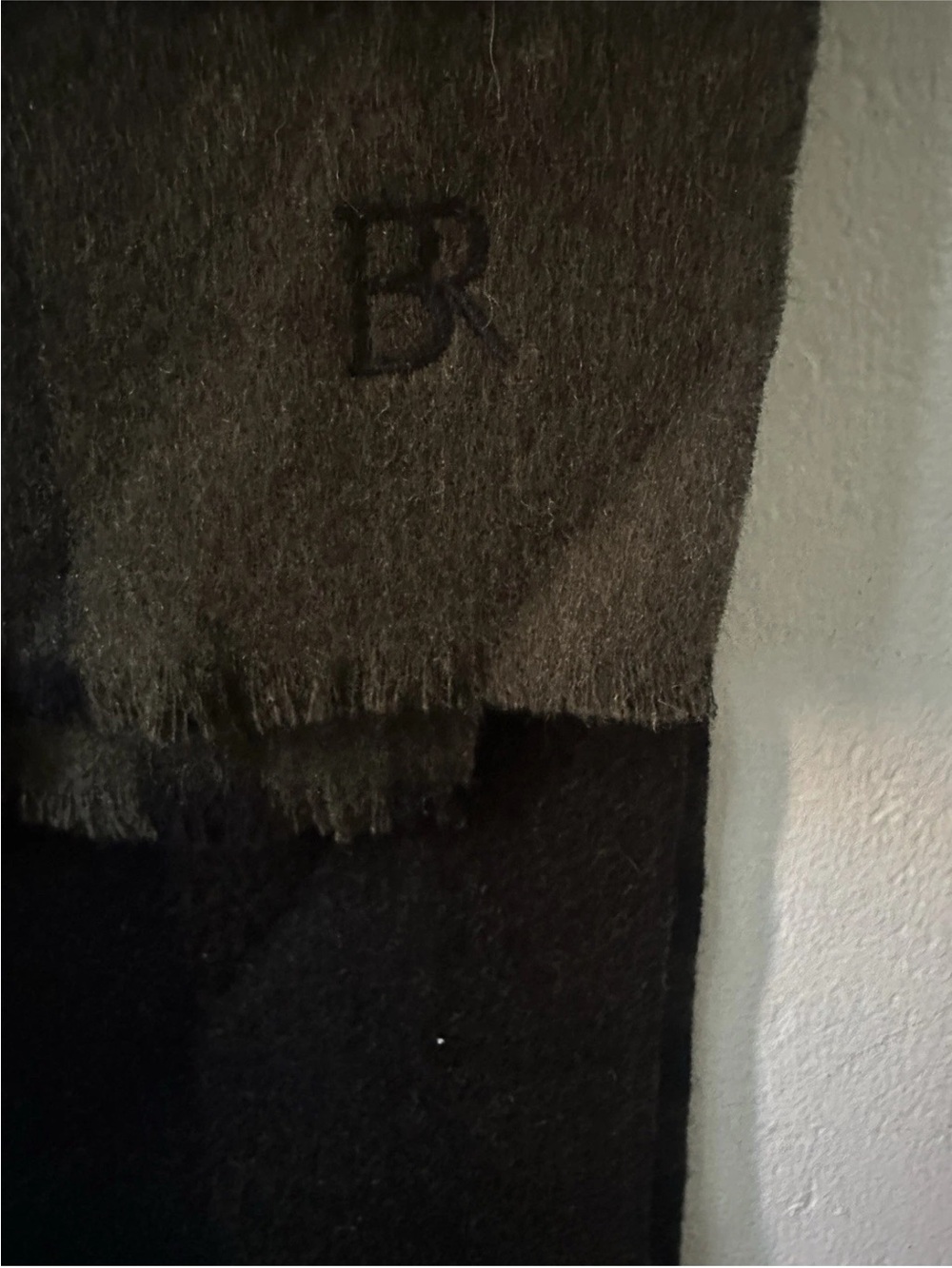 NWT Banana Republic Green Unisex Reversible Wool Scarf Brown Black Plaid Check - Picture 5 of 6